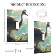 thumbnail image 3 of Disketp Majestic Ostrich In Forest Decorative Light Switch or Outlet Wall Plate with Safety Cover-Style T, 3 of 6