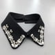 thumbnail image 5 of Cuello Falso Negro Elegante y Desmontable con Piedras de Cristal para Blusas de Mujeres, 5 of 5