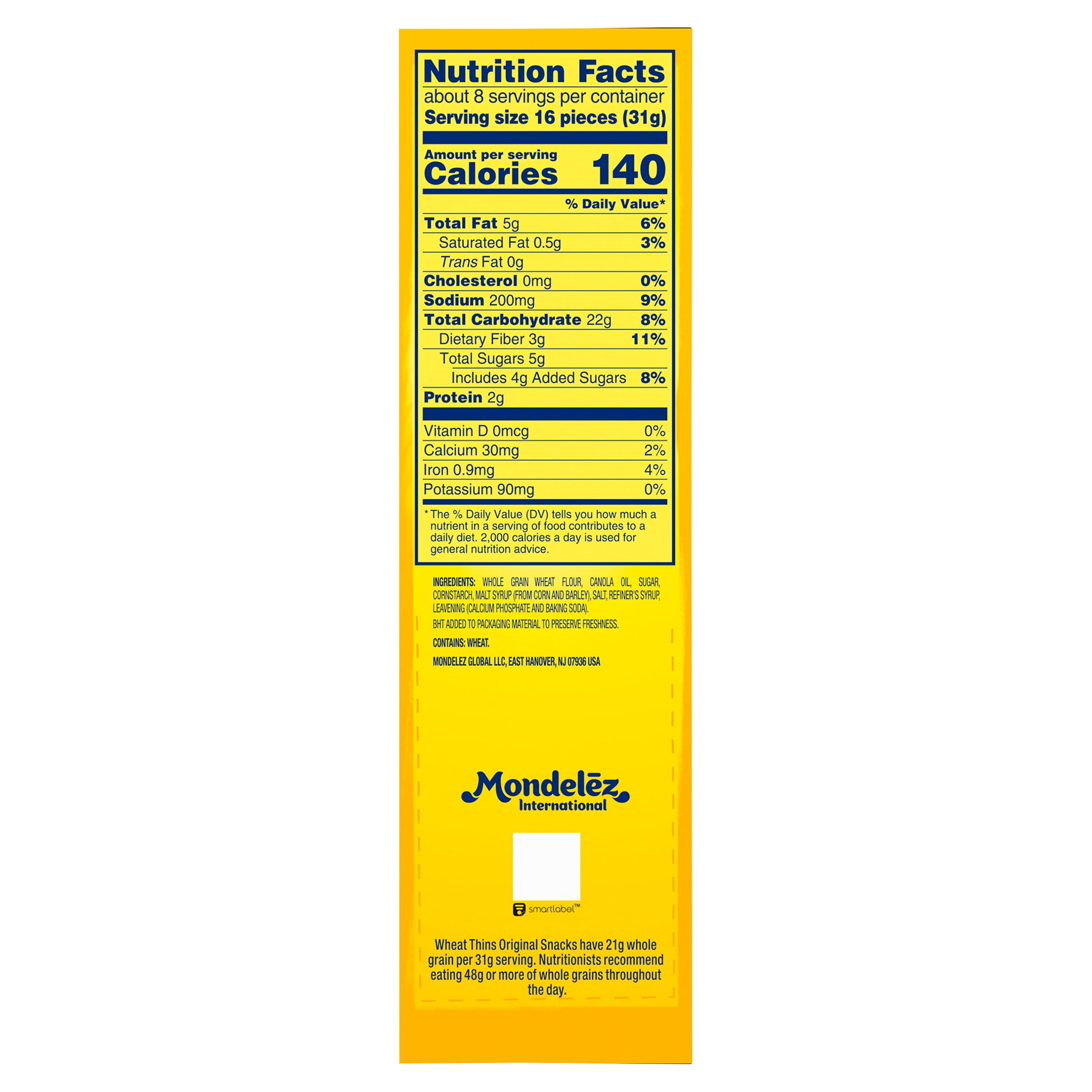 Wheat Thins Nutrition Facts Blog Dandk