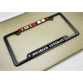 thumbnail image 6 of Iraq Afghanistan Disabled Veteran - Domed Custom-Made Personalized Narrow (Thin) Top 4 Hole Metal Car License Plate Frame with Free caps - Black Frame (Qty: 1), 6 of 8