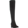 Womens Marc Fisher Elanie Wide Calf Over The Knee Boots, Black Suede