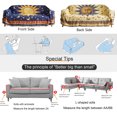 thumbnail image 4 of Hippie Throw Blanket Sun Moon Stars Boho Throw Blankets Celestial Tapestry Double-Sided Reversible Woven Cotton Bedding Chair Couch Recliner Cover Oversized Tassels Astrology 50"x70", 4 of 8