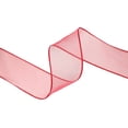 thumbnail image 2 of LaRibbons 1 1/2" Wired Sheer Ribbon | Red | 50 Yard Roll, 2 of 5