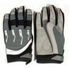 Race-Driven ATV MX Off Road Silicone Fingertip Riding Gloves Silver Medium