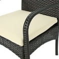 thumbnail image 6 of Christopher Knight Home Cordoba Resin Wicker Outdoor Dining Chairs with Cushions (Set of 2) by  Brown, 6 of 12