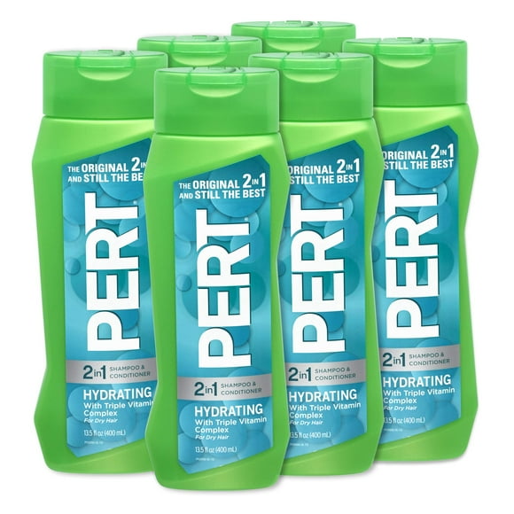 PERT Shampooing et après-Shampooing Hydratants 2-en-1 13.5oz (6 PACK)