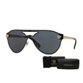 thumbnail image 2 of Versace VE2161 100287 42M Gold/Grey Aviator Sunglasses For Men For Women+FREE Complimentary Eyewear Care Kit, 2 of 4