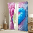 thumbnail image 3 of Castle Fairy Love Heart Couple Black Out Curtains for Teens Adults,Pink Blue Curtains Pack of 2 (42x63 Each),Romantic Valentine's Day Bedroom Curtains,Lightweight Room Decor, 3 of 6