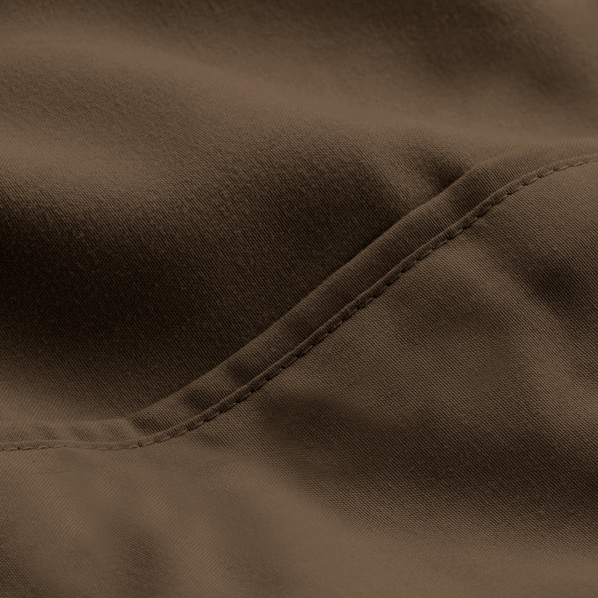 Bare Home Microfiber 5-Piece Cocoa/Taupe Comforter, Cocoa Sheet Set Reversible Bed in a Bag, Queen