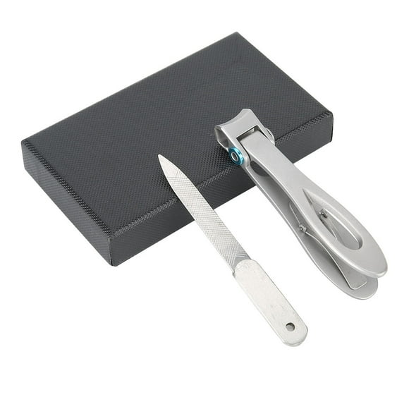 Cortador de uñas de los pies, 2 piezas/juego de cortaúñas grandes de acero inoxidable, funcionamiento suave