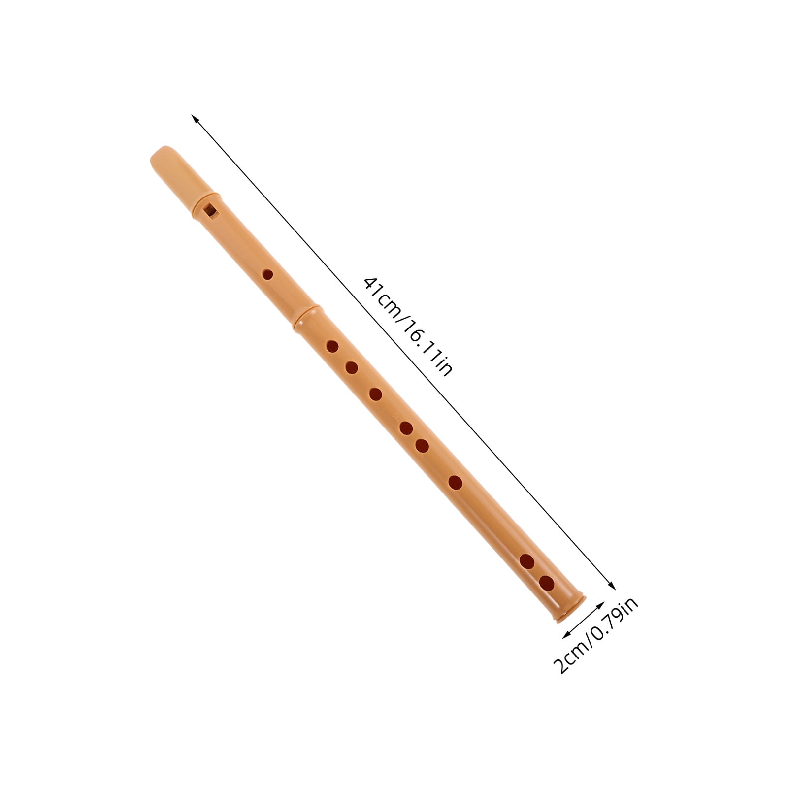 ELAYARD Resin F Recorder Flute for Beginners, 3-Piece Detachable Woodwind Instrument with Easy-to-Play Design and Build
