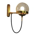 thumbnail image 1 of Lámpara de Pared LED de Cristal Sunnimix Estilo Industrial Bronce, 1 of 8