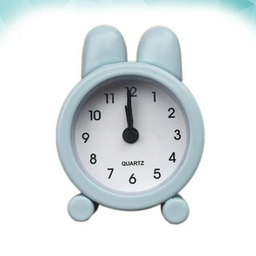 GOOHOCHY 你金属闹钟 Mounted Bedroom Alarm Clock Radio Bedside Clocks Blue