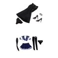 thumbnail image 1 of Set de Trajes de Cosplay Ropa Encaje Negro Adornos para Cuerpo de Modelo, 1 of 9