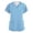 Blue, variant on Scrub Tops Women Plus Size V-Neck Short Sleeve Classic Plaid Women Shirt Nursing Uniforms with Pocket
