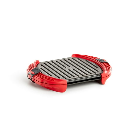 

Lekue XL Microwave Grill Sandwich Maker And Panini Press Red
