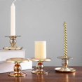 thumbnail image 3 of Pair of Vintage Crystal Candle Holders for Home Decor, Aromatherapy, Events, and Festive Centerpieces, 3 of 5