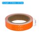 thumbnail image 2 of Uxcell 1 rollo de cinta reflectante, cinta reflectante impermeable, cinta de advertencia de seguridad, reflector para camiones y coches, naranja, 1 pulgada x 33 pies, 2 of 7