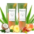 thumbnail image 1 of Crema corporal Saavy Naturals Ingredientes a base de plantas de coco tropical | Fabricado en Estados Unidos | Loción corporal hidratante corporal espesa y cremosa con fórmula vegana de manteca de kari, 1 of 5