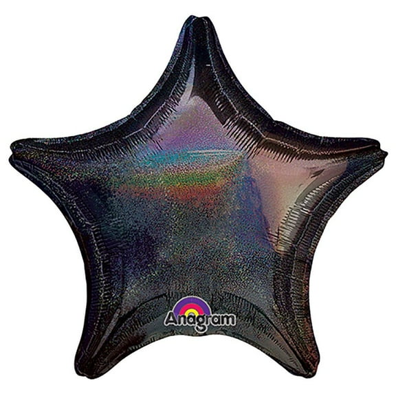 LOONBALLOON Hollywood Balloons, 19″ STAR - DAZZLER BLACK