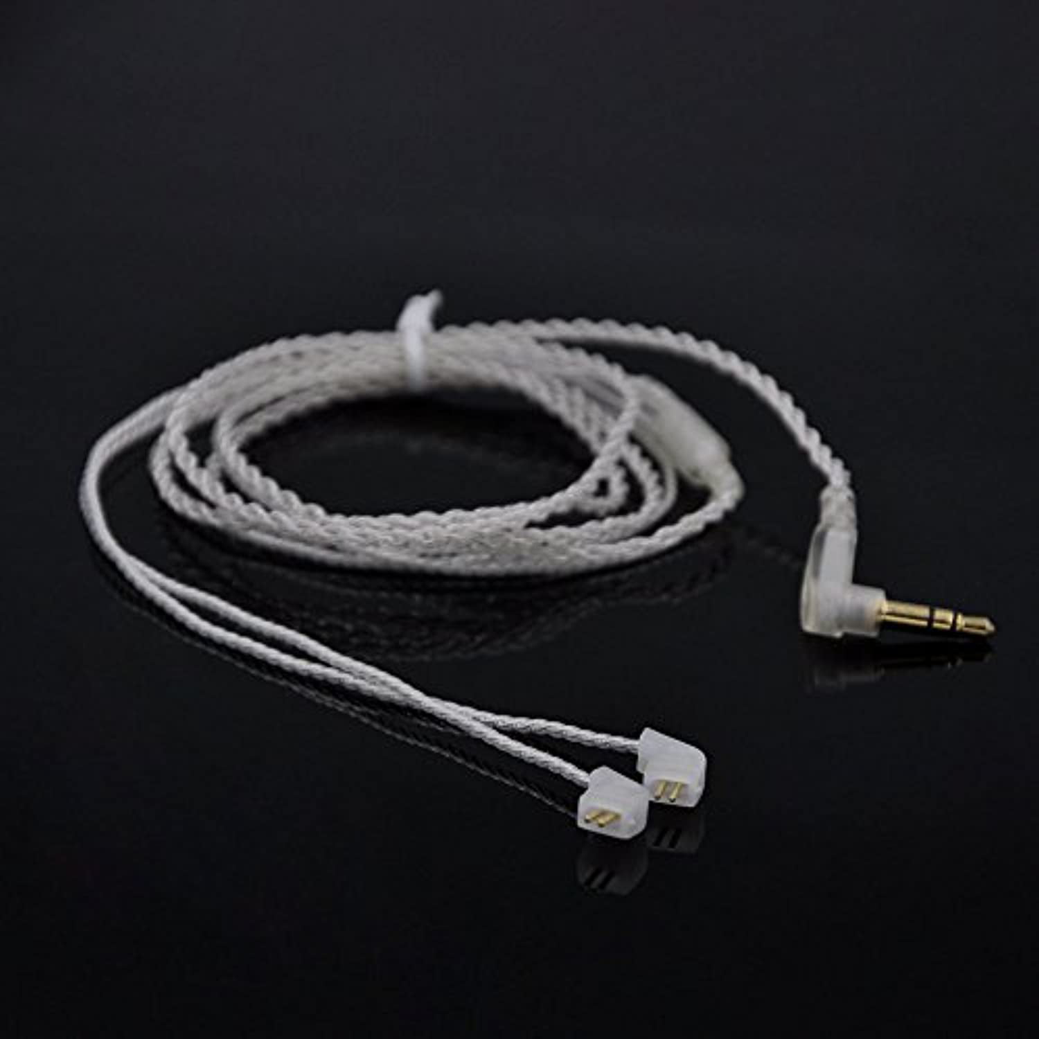 KZ ZST ED12 Upgrade Silver Plate Cable 2 pin 0.75mm Replacement Earbuds Exchange 