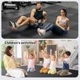 thumbnail image 6 of Home Gym Mat, Puzzle Exercise Mat, EVA Interlocking Foam Floor Tiles for Home Workout Equipment and Kids' Play Areas - Black, 24 in x 24 in x ½ in - 12 Tiles (Black, 12 Pack, 48 SQ FT), 6 of 6