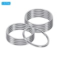 thumbnail image 3 of Unique Bargains 34mm Metal O Rings, 10 Pack 304 Stainless Steel Round Rings for Hardware Bags, 3 of 7
