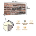 thumbnail image 3 of Ultimate 3D Natural Brick Effect Wall Panels, Set of 2, 11 sq ft Coverage, Earthcore, 3 of 7