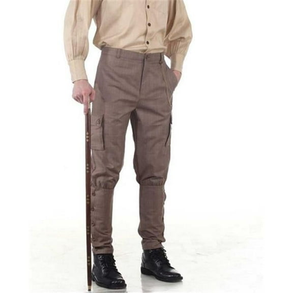 The Pirate Dressing C1348 Airship Pants- Checkered - 2XL