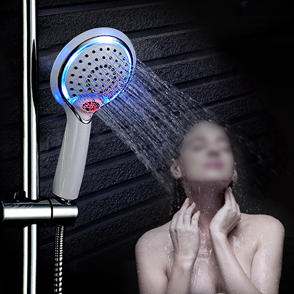 LYUMO Handheld Bathroom Shower Spray Head Digital Temperature Display 3
