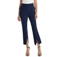 thumbnail image 3 of One opening Women's Split Front Dress Pants High Waisted Crop Pants Business Trousers Summer Casual Work Capris Office Trousers, 3 of 6