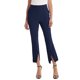 thumbnail image 3 of VISgogo Pantalones recortados casuales para mujer, cintura alta, color sólido, pierna acampanada, pantalones divididos con bolsillos VISgogo  moda, 3 of 6
