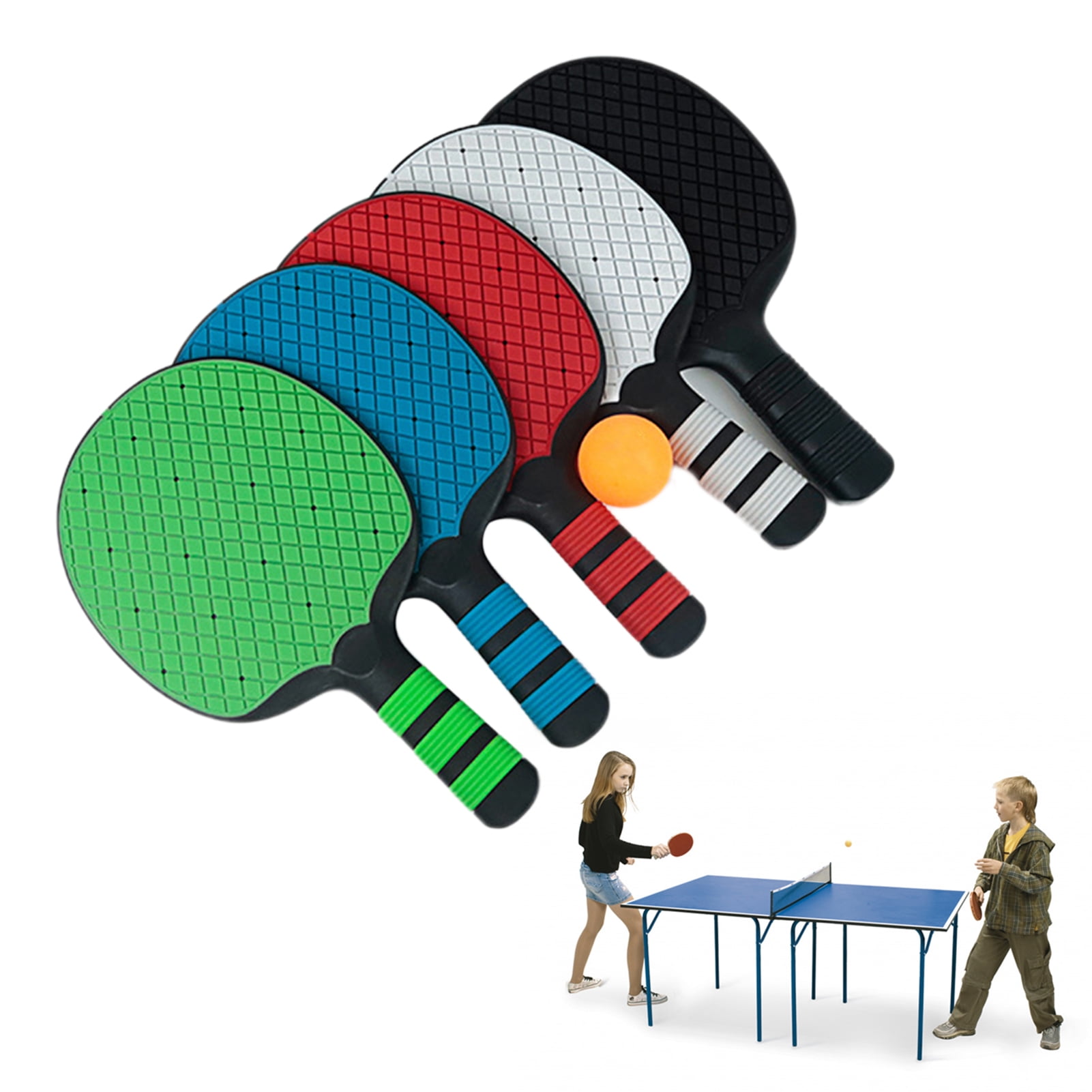 YIFAEUX Ping Pong Paddles Silicone Table Tennis Racket Pingpong Training Bat with Ergonomic Handle for Beginner