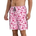 thumbnail image 2 of Naloa Breast Cancer Ribbons Awareness Men's Beach Shorts, Surfing shorts, Swim trunks, Quick Dry Swim Trunks for Surfing Beach Fun - X-Large, 2 of 9