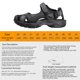thumbnail image 1 of Aqua Shoes Sandalias de buceo transpirables Sandalias de vadeo para mujeres Hombres (negro-gris44) Hugtrwg Para Estrenar, 1 of 9