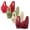 Red, variant on Sakmal Beige Women's Bras Bralette Lace Comfortable No Underwire Soft Ladies Bras L,4-Pack