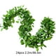 thumbnail image 3 of 173FT 24 Pcs In A Pack Simulation Radish Leaf Decoration Christmas Home Decoration Green Wall Hanging Decoration Mantel Tabletop Porch Decor, 3 of 6
