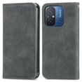 thumbnail image 1 of KAIYANG Funda de teléfono ajustada con soporte para Xiaomi Redmi 12C 4G / 11A 4G, tacto suave, ranuras para tarjetas, piel sintética, gris y multicolor, 1 of 5