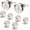 1Set A, variant on Mens Cufflinks and Studs Tuxedo Shirts Business Wedding Initials Alphabet A-Z Gift Set