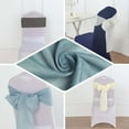 thumbnail image 4 of Efavormart 5 Pack Ivory Premium Faux Linen Chair Sashes, Slubby Textured Wrinkle Free Sashes, 4 of 6