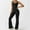 Black, variant on Sakmal Gym Womens Jumpsuit Straight Leg Yoga Workout Solid Overalls Sleeveless Square Neck Black Full Pants for Women