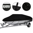 thumbnail image 3 of Autoez 210D Boat Cover Heavy Duty Trailerable Waterproof UV Resistant Marine Grade for V-Hull TRI-Hull Trailer, 3 of 6