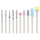 thumbnail image 1 of Cabezal para lijar uñas, 10 piezas, cepillo para polvo de uñas, cabezal para pulir uñas, materiales ecológicos, 1 of 14