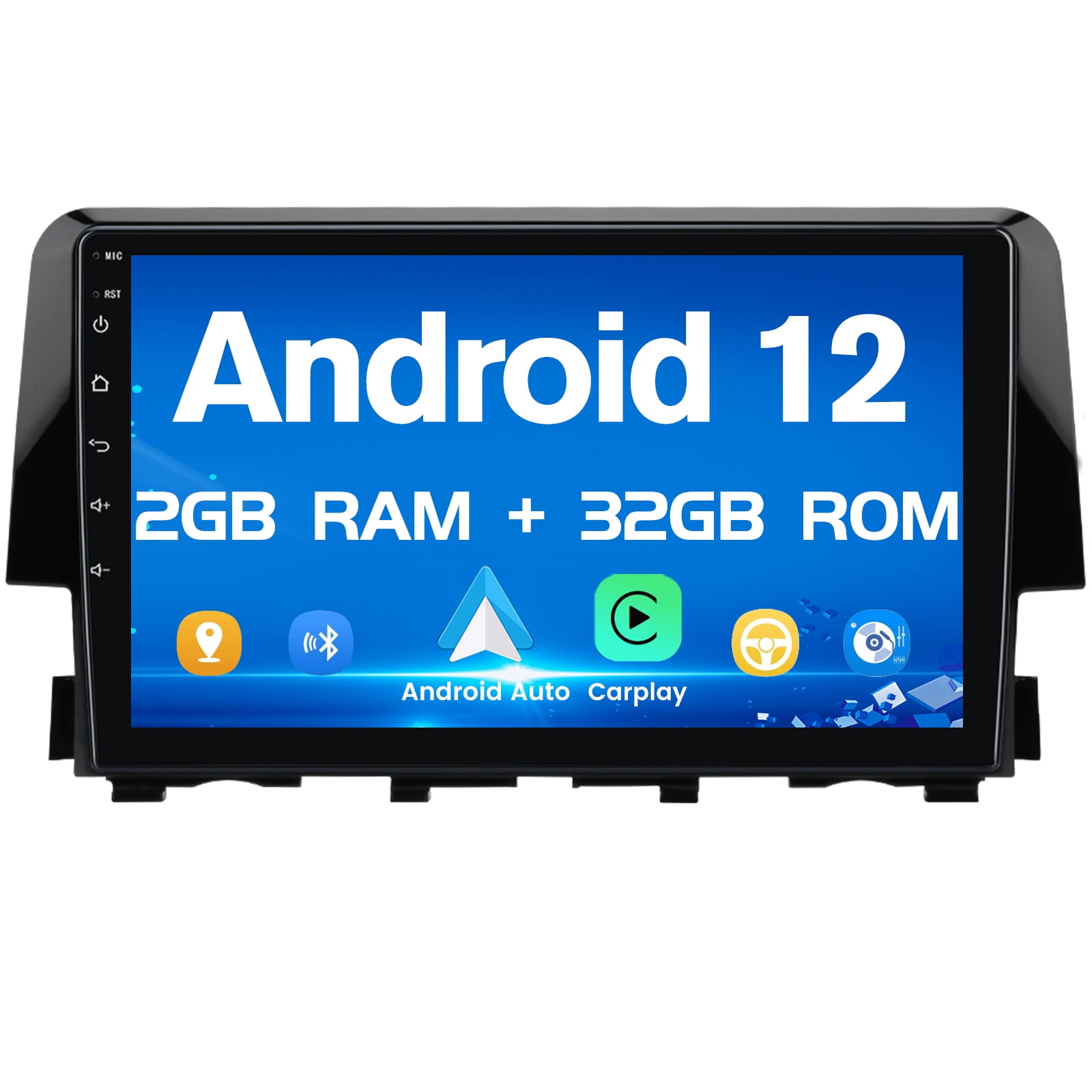 AWESAFE 9 Inch Car Radio Stereo for Honda Civic 2016-2020, Android 12 Touch  Screen Media Built in Wireless Apple Carplay Andriod Auto GPS Navigation  Steering Wheel Control Split Screen Wifi - Walmart.com
