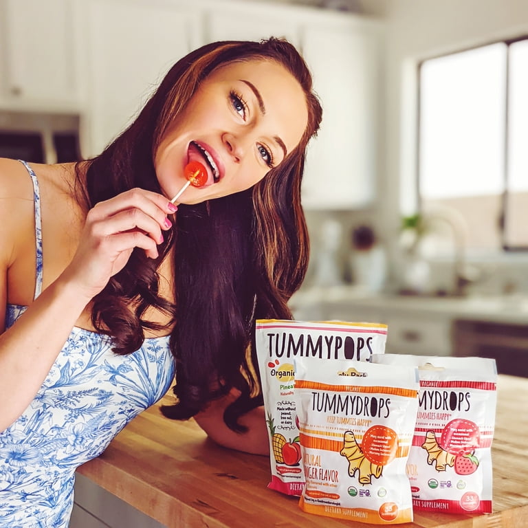 USDA Organic Ginger Tummypops Lollipops Variety Pack (Pineapple