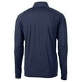 thumbnail image 3 of Men's Cutter & Buck Navy Chicago Bears Adapt Eco Knit Stretch Recycled Big & Tall Quarter-Zip Throwback Pullover Top, 3 of 3