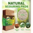 SCRUBIT Natural Scouring Pads Non Scratch Scrubbing Pads for Pots