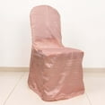 thumbnail image 2 of Efavormart Dusty Rose Crinkle Crushed Taffeta Banquet Chair Cover, Reusable Wedding Chair Cover, 2 of 5