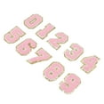 thumbnail image 1 of Parches para mochilas BuyWeek 10 parches termoadhesivos con números rosas, 1 of 14