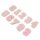 thumbnail image 5 of Parche de Tela Bordado ANGGREK 10 Uds Patrón de Número Rosa de 0 a 9, 5 of 8
